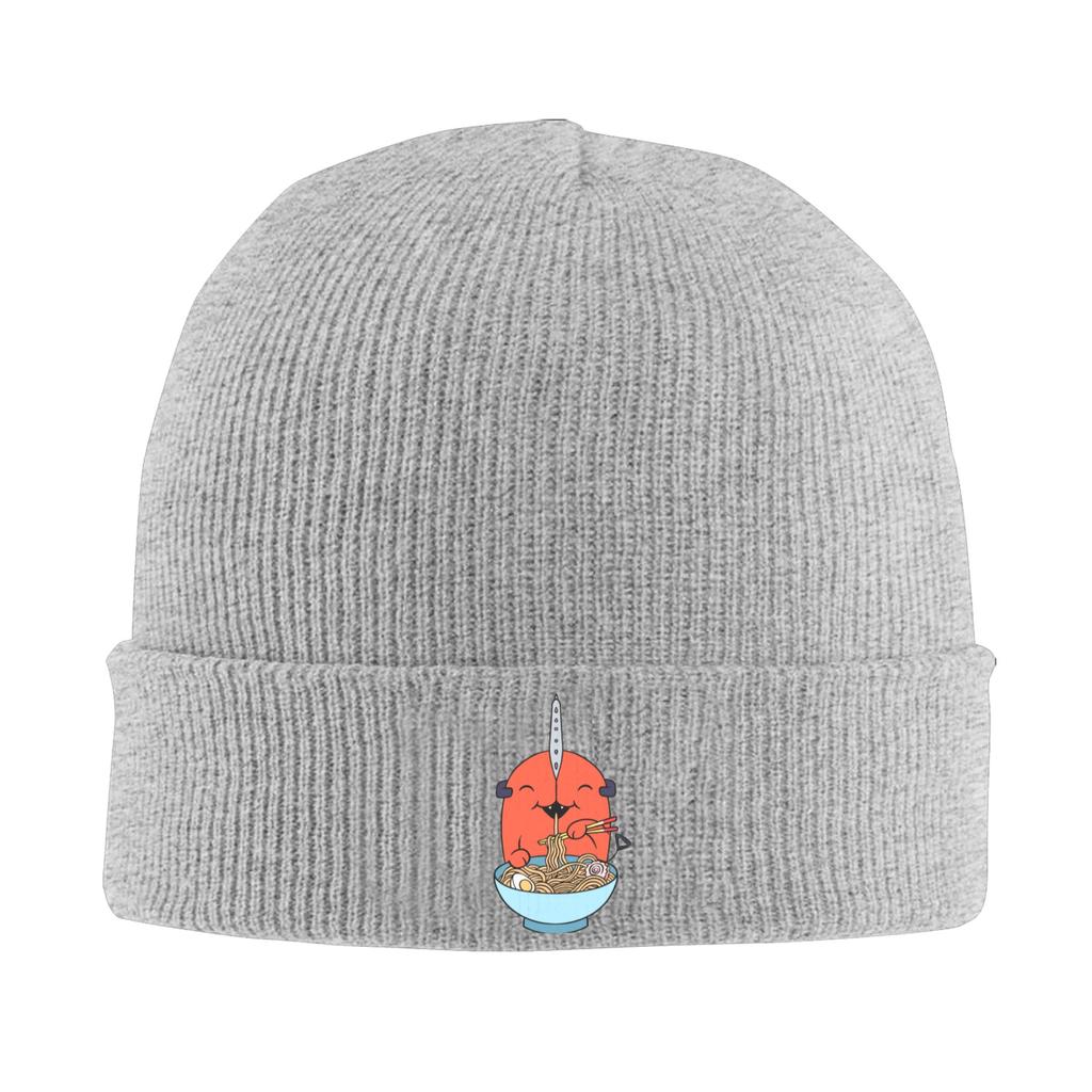 Pochita Chainsaw Man Knitted Caps For Women Men Beanie Winter Hat Acrylicanime Warm Melon Cap