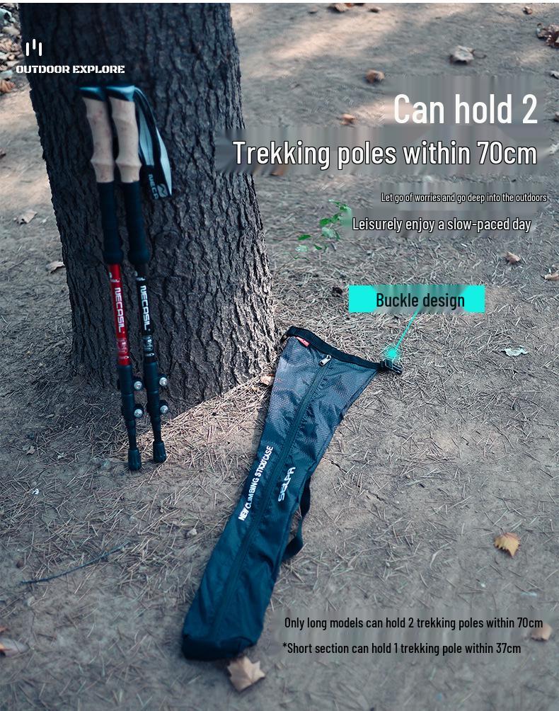 Portable Outdoor Trekking Pole Storage Bag with Humanized Design