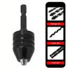Driver Drill Chuck 0 38mm Self Tighten Collet with 1/4in Hex Shank Quick Change Adapter for Drill Bit Conversion