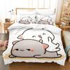 Cartoon Cute Bear Bubu Dudu Children Duvet Cover Set 2 Pieces,Bedding Set for Kids Teens, Microfiber Children’s Quilt Cover Set