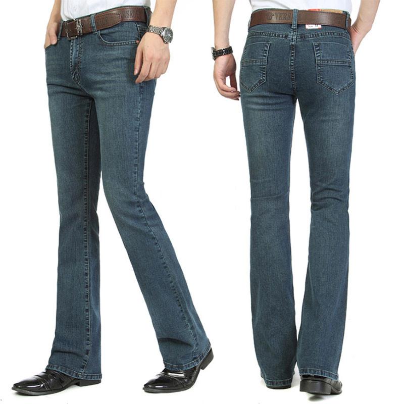 Blugi bărbați Blugi evazați elastici pentru bărbați Pantaloni evazați pentru bărbați Blugi evazați de designer clasic Mărimea 26-40