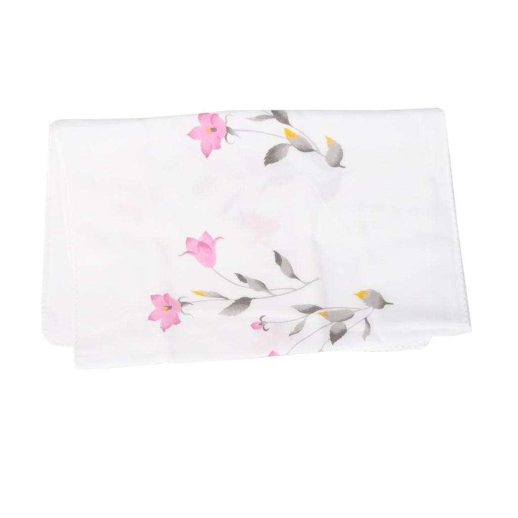 WKG Gauze Tenugui hand 1 Made in Japanese Bellflower (Japanese towel), piece, Japan, Senshu-made, pattern, double-layered, 21. (pink)