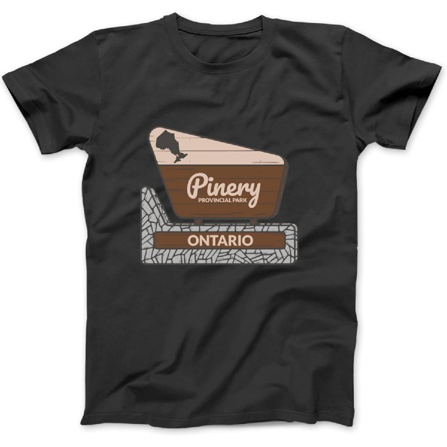 Pinery Provincial Park Ontario Welcome Sign Vacation Long Sleeve T-Shirt Sweatshirt Hoodie for Men Women Kids Made in Canada Black XXXXXL разноцветный