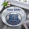 Custom Name,Everton FC Pattern Round rug,Carpet Rug for Living Room Bedroom Playroom ,Non-slip Floor Mat,Holiday Gifts and Birthday Gifts.