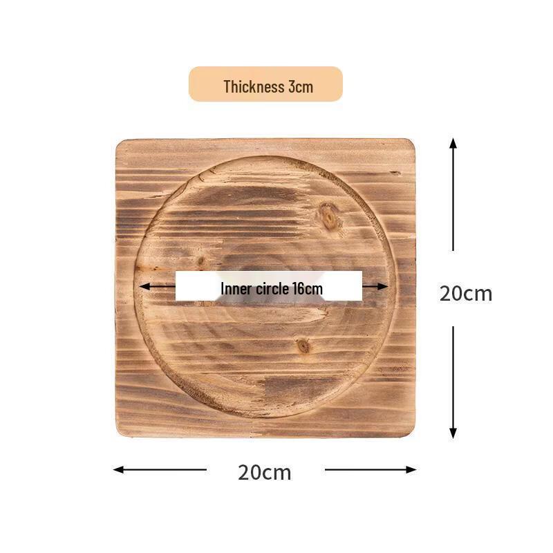 Square Wooden Heat Insulation Trivet