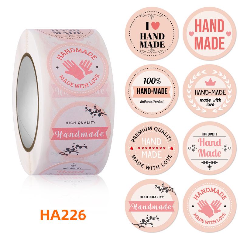 500 Handcrafted Bakery Sealing Stickers