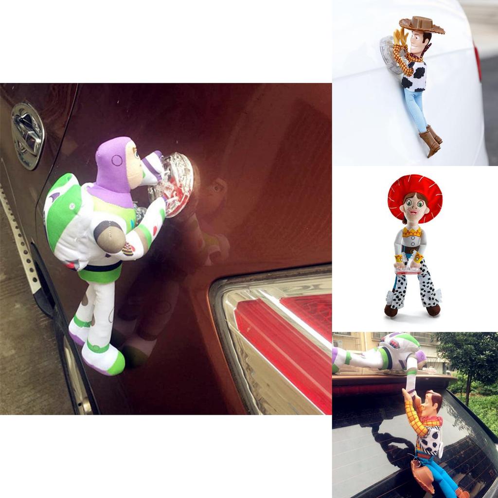 Vtipná 3D hračka Woody a Buzz z Příběhu hraček Panenka do auta Měkká plyšová hračka Perfektní pro sběratele nebo jako dárek Vysoce kvalitní materiál