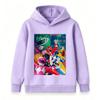 Kids Boys Girls Casual Long Sleeve Crewneck Hoodie, Cool Colorful Superhero Team Printed Soft Pullover Sweatshirt for Daily Wear and Themed Party Acti