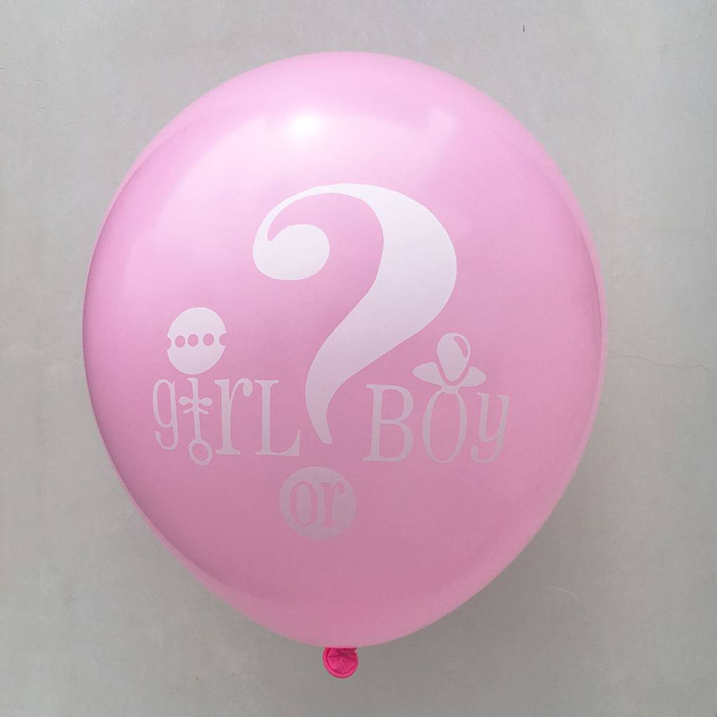 1 Set Tassel Garland Paper Flower Boy or Girl Letter Latex Balloon Gender Reveal Party Decoration