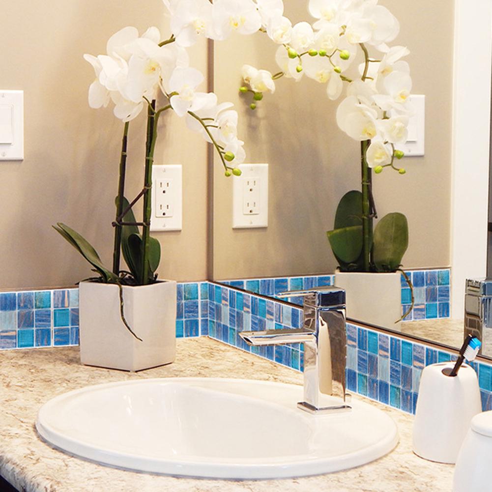 15 Uds pegatina impermeable DIY azulejo pared 3D cocina baño decoración