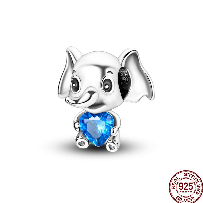 Copper Pet Animal Series Puppy And Kitten Cute Pet Lovely Charm Beads Suitable For 3Mm Original Bracelet Diy