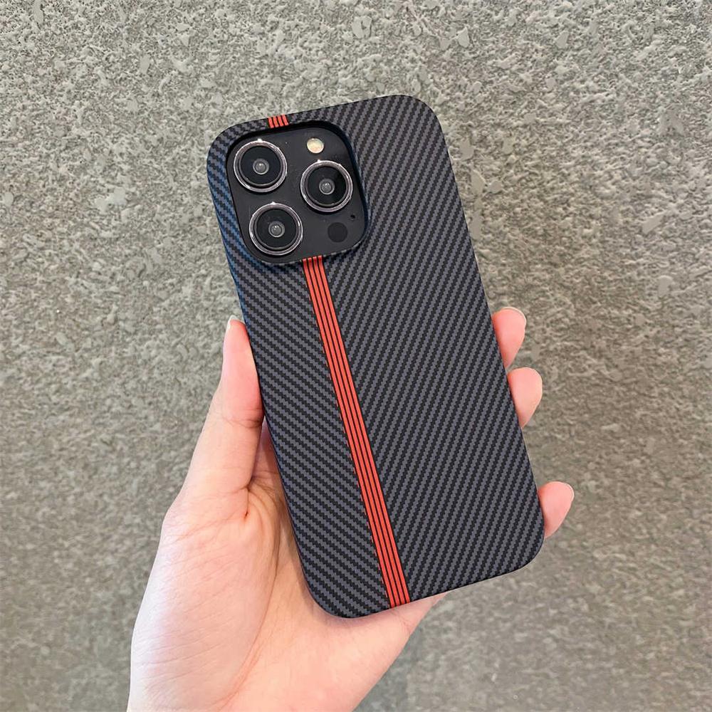 

Ultra Thin Carbon Fiber Pattern Cooling Case for For Iphone 16 15 14 Plus 13 12 11 Pro Max 13Mini 12Mini Shockproof Plastic Capa For iPhone 13 Pro