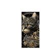 Black Lion White Tiger Stripe Water-Absorbent Quick-Drying Bathrobe Sports Shawl Towel Special Equipment and Supplies For Beach