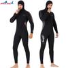 3MM Diving Suit Men's One-piece Hooded Thick Warm Front Zipper Snorkeling Surfing Jellyfish
