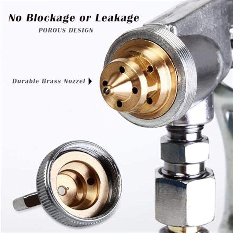 2025 Trend F-75S HVLP Gravity Siphon Air Spray Gun Bottom Feed Paint Sprayer With Regulator 600Cc Cup Capacity(44-73 PSI)