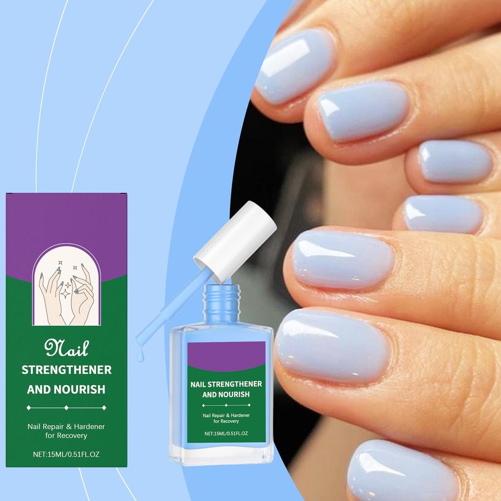 Nail Polish Enhancer, A Natural Nail Strengthener, Is Used To Nourish Damaged Nails For A Long Time,15ml