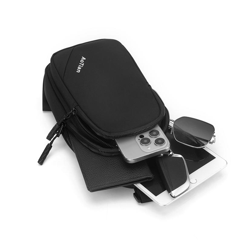 Men's Chest Bag Crossbody Bag Oxford Commuter Shoulder Bag