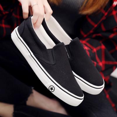 Men and Women Casual Flat Shoes Fashion Simple Slip On Canvas Shoes Comfortable Walking Shoes