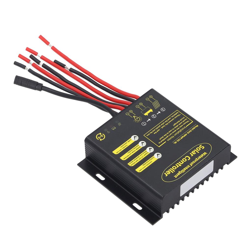 MPPT Solar Controller 12V 24V 10A Bluetooth PWM Fast Charging Water Resistant Universal for Sealed B