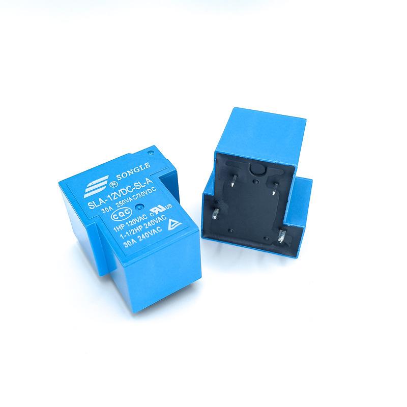 Brand New Original Songle 12VDC Power Relay, 4 Pins, 30A Current, Available in 5V, 12V, 24V