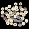 (50Pcs/pack)2cm 2-Hole Coconut Shell Pattern Circular Wooden Button Jeans Bags Use Buttons Garment Sewing Decorative DIY