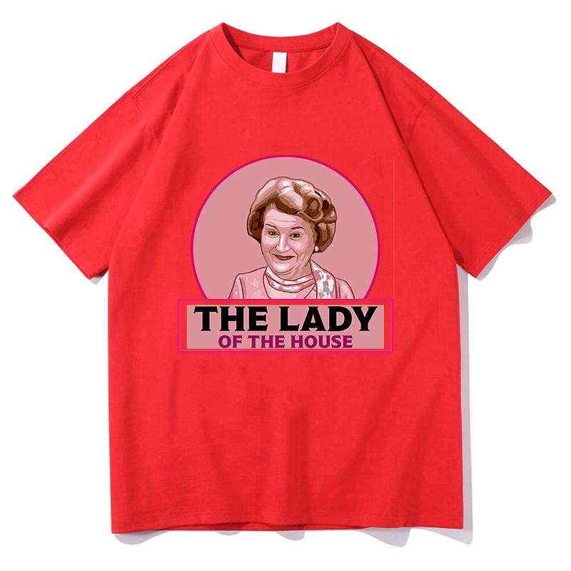 

2025 Hyacinth Bucket Cotton T-shirt Women Unisex Crewneck Print Short Sleeve Tee Casual Streetwear Aesthetic Tops Summer Streetwear S