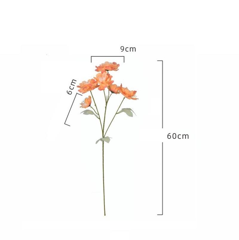 Fiori di peonia artificiale Bouquet di seta Piante finte per la decorazione domestica di nozze in porta