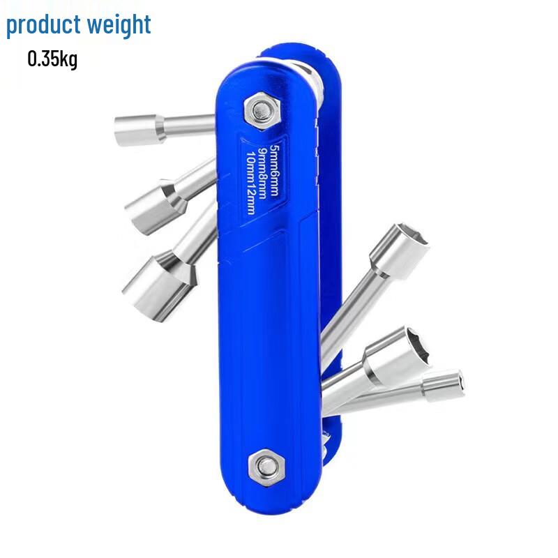 Beiyou Folding Hex Socket Wrench Set CN plug (adapter included)