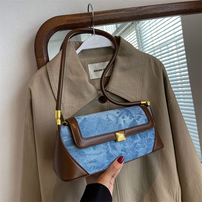 

Винтажные джинсовые сумки женские горячие девушки пэчворк повседневные сумки на ремне женские ретро Harajuku подмышечная сумка новые