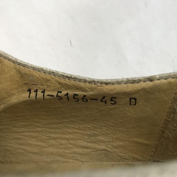 GUCCI monk strap suede leather shoes 45 28-28.5 white beige(USED)