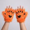 Polyester Bärenpfoten Handschuhe Wolfskralle Katzenpfote Fäustlinge Halloween Handschuhe Cosplay