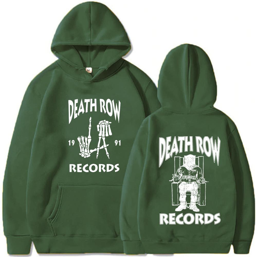 Death Row Records Album Merch Hoodie Snoop Dogg Langarm Streetwear Damen Herren Kapuzenpullover Modekleidung