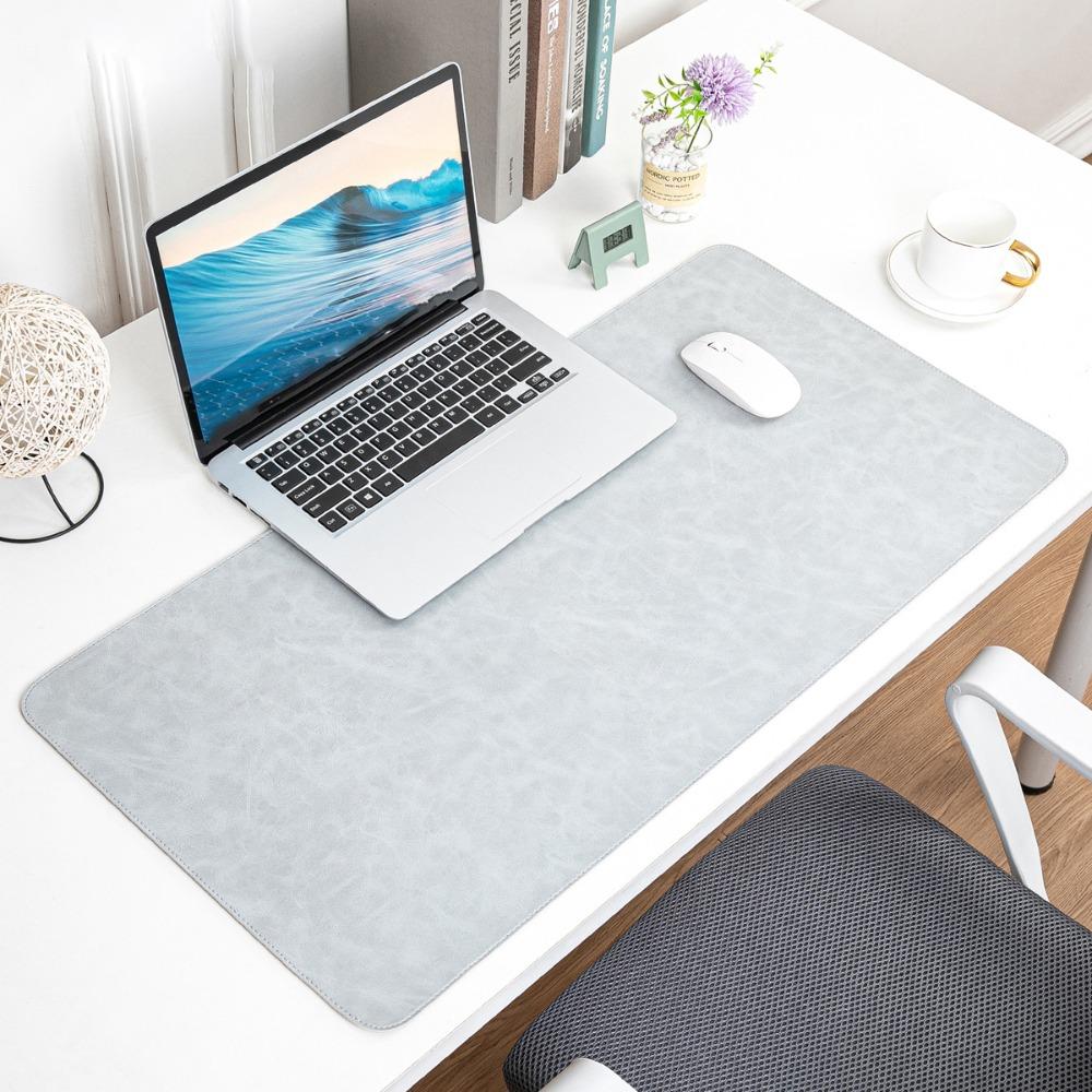 

Non-slip Mouse Pad Crazy Horse Pattern Computer Laptop Mousepad Keyboard Mice Mat Writing Desk 60x30cm світло-сірого кольору
