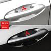 4PCS Car Door Handle Protection Sticker Emblem Car Styling For Mitsubishi Pajero Outlander XL Montero Lancer Triton L200 Galant