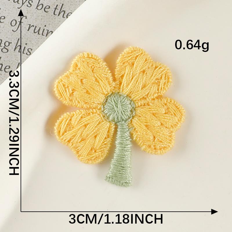 Akcesoria Spinka do włosów Akcesoria do włosów Akcesoria Naklejki do haftowania rozpuszczalne w wodzie Metka z tkaniny kwiatowej Broszka Łatka DIY Metka z tkaniny Naklejka z tkaniny