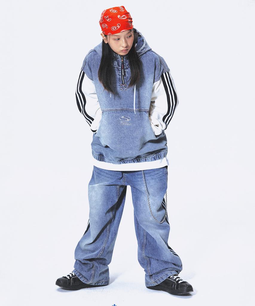 SPORT CHAMBER Sc Track Denim Pants (Blue)