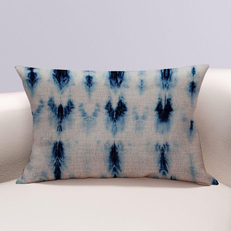 

Синяя прямоугольная подушка-подушка с художественным хлопковым и льняным узором тай-дай наволочка 50*70