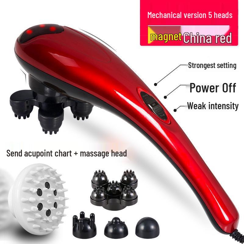 Delfin Hand-Elektromassagegerät: Ganzkörper-Klopfmassage-Vibration für Rücken, Schulter, Taille