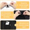 Inside Zipper Coats Pocket Canvas Sewing Accessories for Clothes Hidden Travel Wallet for Jackets and Outerwear