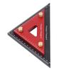 Double Triangle Ruler Detachable 4 Inch and 6 Inch Aluminum Alloy Accurate Carpentry Square Tool