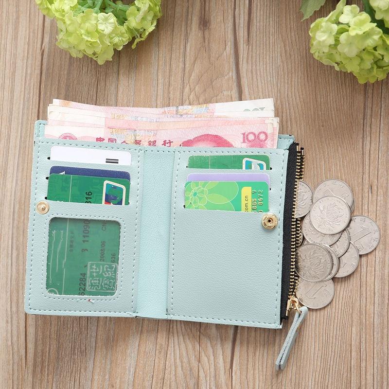 Embroidered Flowers Mini Wallets Purse for Women Ladies Girls Fashion Card Holder Coin Purses Pack Bags