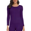 Seamless Warm Thermal Underwear Set 2 Piece Long John Top and Pant Womens Winter Autumn Under Layer Clothes