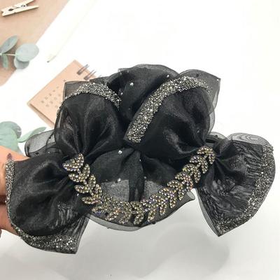.1Pc Exquisite Elegant Sweet Mesh Bow Hair Clip Women's After Brain Hairpin Headwear Accessories Gifts