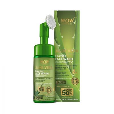 Espuma de limpeza facial com Aloe vera (150ml), Espuma de Limpeza Facial de Aloe Vera,
