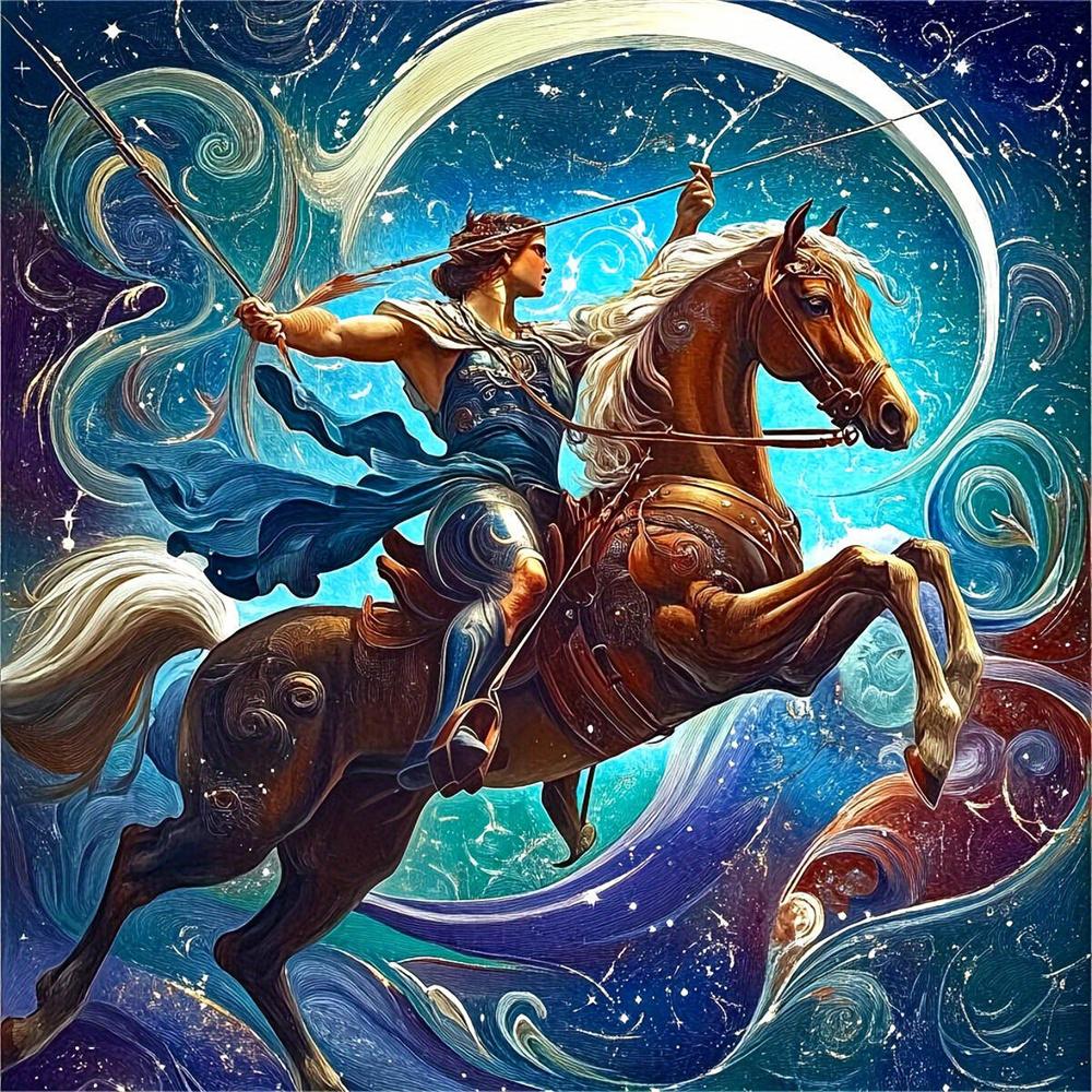 DIY Diamond Embroidery Constellation 5D Diamond Painting Leo Aries Full Round Drill Mosaic Set Decor For Home