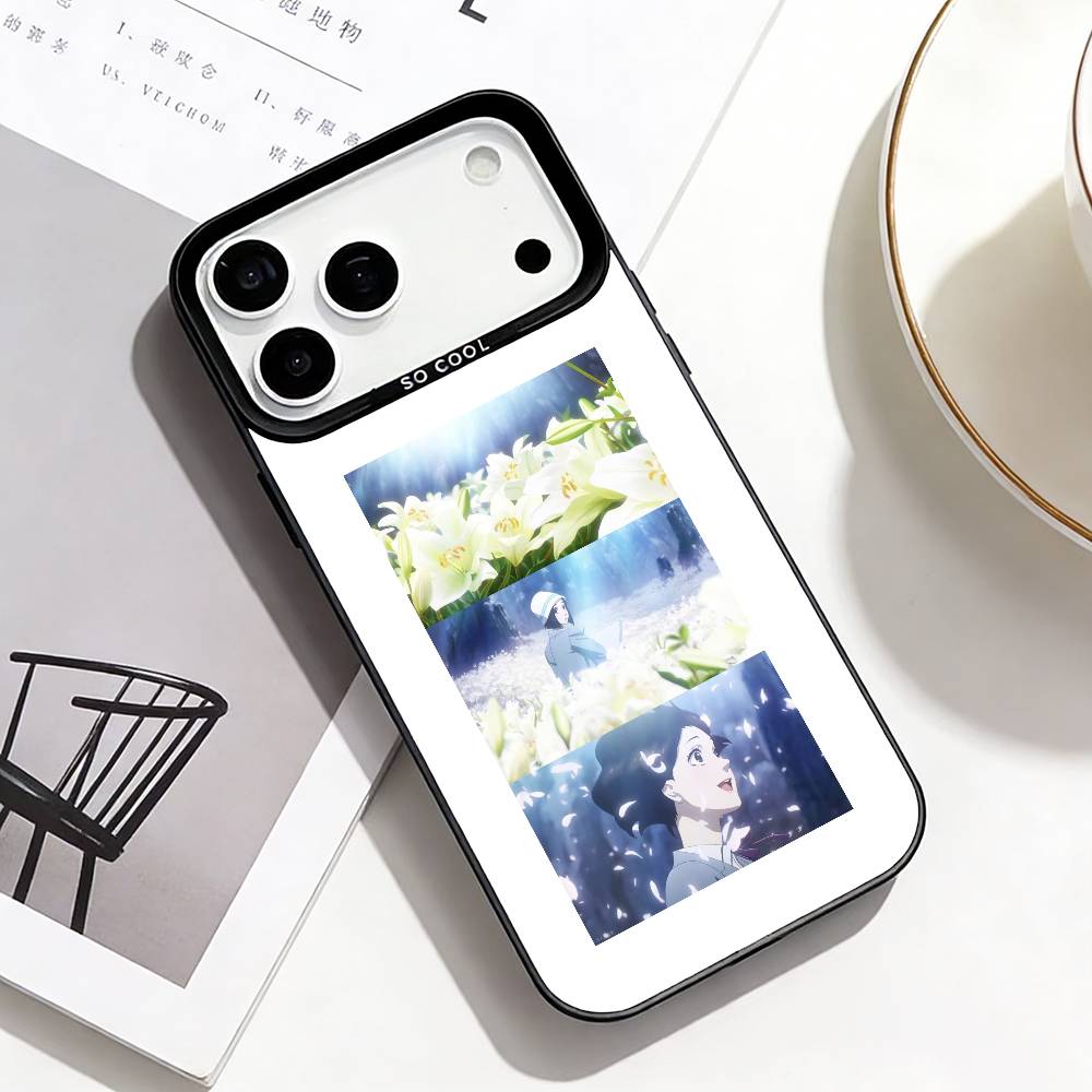 Love Through a Prism Phone Case For iPhone17,16,15,14,13,12,Pro Max Black Colored Silver Plated Inside Cover