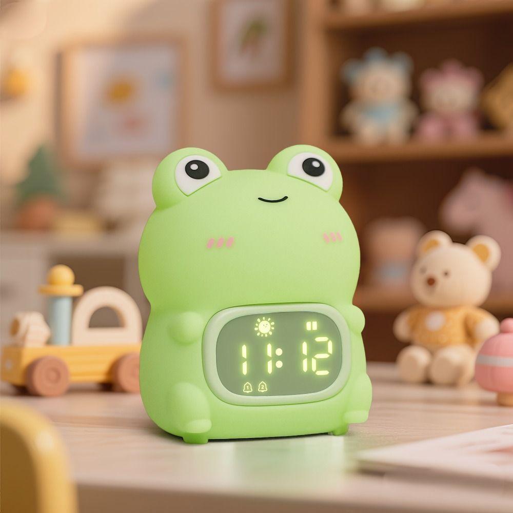 Relógio de Treinamento de Sono para Crianças com Toque 7 Cores Luz Noturna Novo Despertador para Crianças Crianças