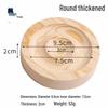 Round Natural Wood Jewelry Display Stand for Bracelets, Geometric Shape Square Tray