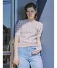 Furfur Gingham Knit Pullover RWNT252043 Pink Women's