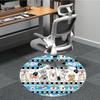 1pc Dogs Paw Prints Office Round Rug, Non-slip, Soft and Durable Office Rug for Interior Decoration, Perfect for Office, Beautiful Decoration Yy260323